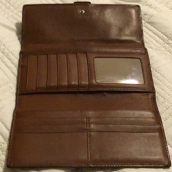 Vintage Coach Monogram Wallet with Silver Buckle - Picture 6 of 7